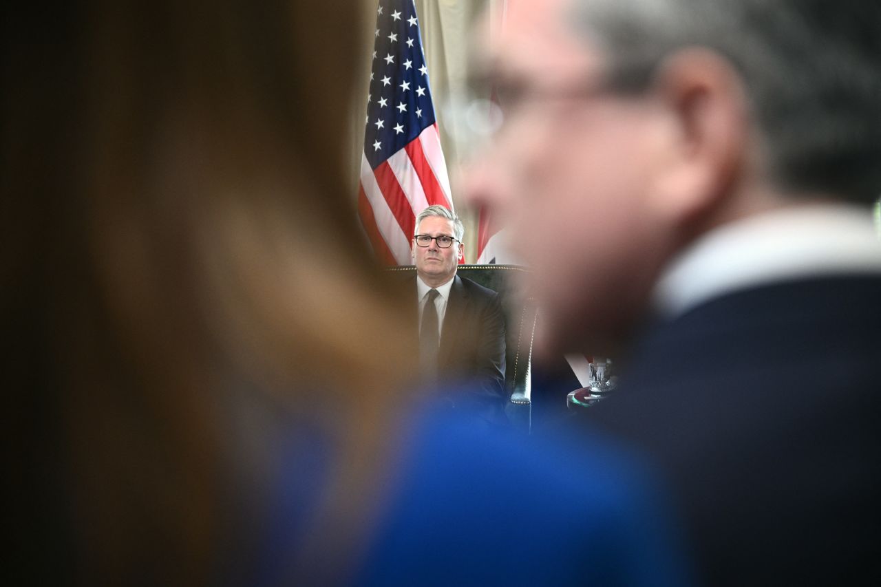 Britain's Prime Minister Keir Starmer during a bilateral meeting at the Trump Turnberry Golf Courses, in Turnberry south west Scotland on July 28.