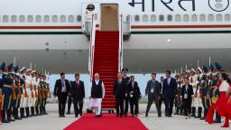 India's Prime Minister Modi arrives to take part in the Shanghai Cooperation Organisation (SCO) Summit in Tianjin, China, on August 30, 2025.