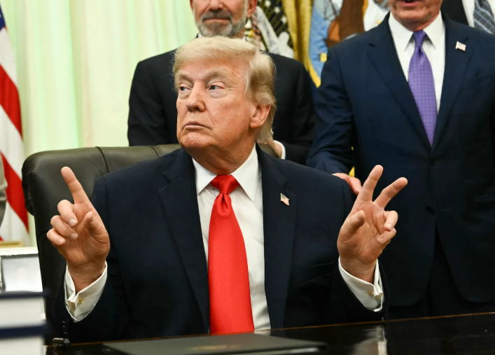 Trump strikes