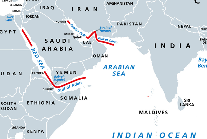 middle east shipping